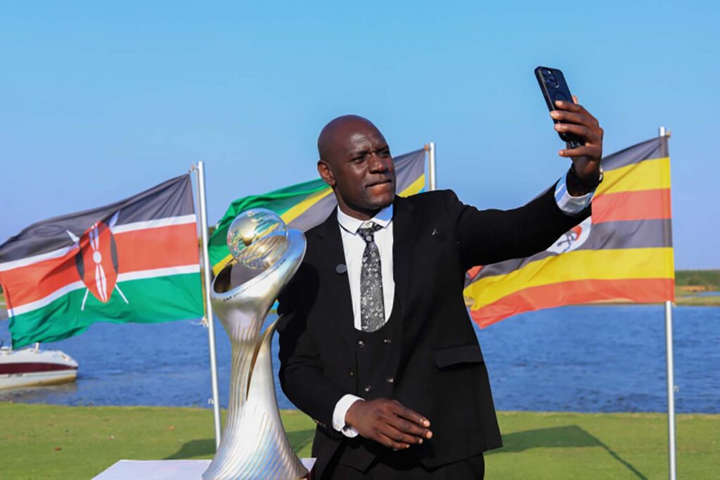 CHAN 2024 Connectivity Guide: Stay Connected Across Kenya, Tanzania & Uganda 4 Onyango with CHAN trophy